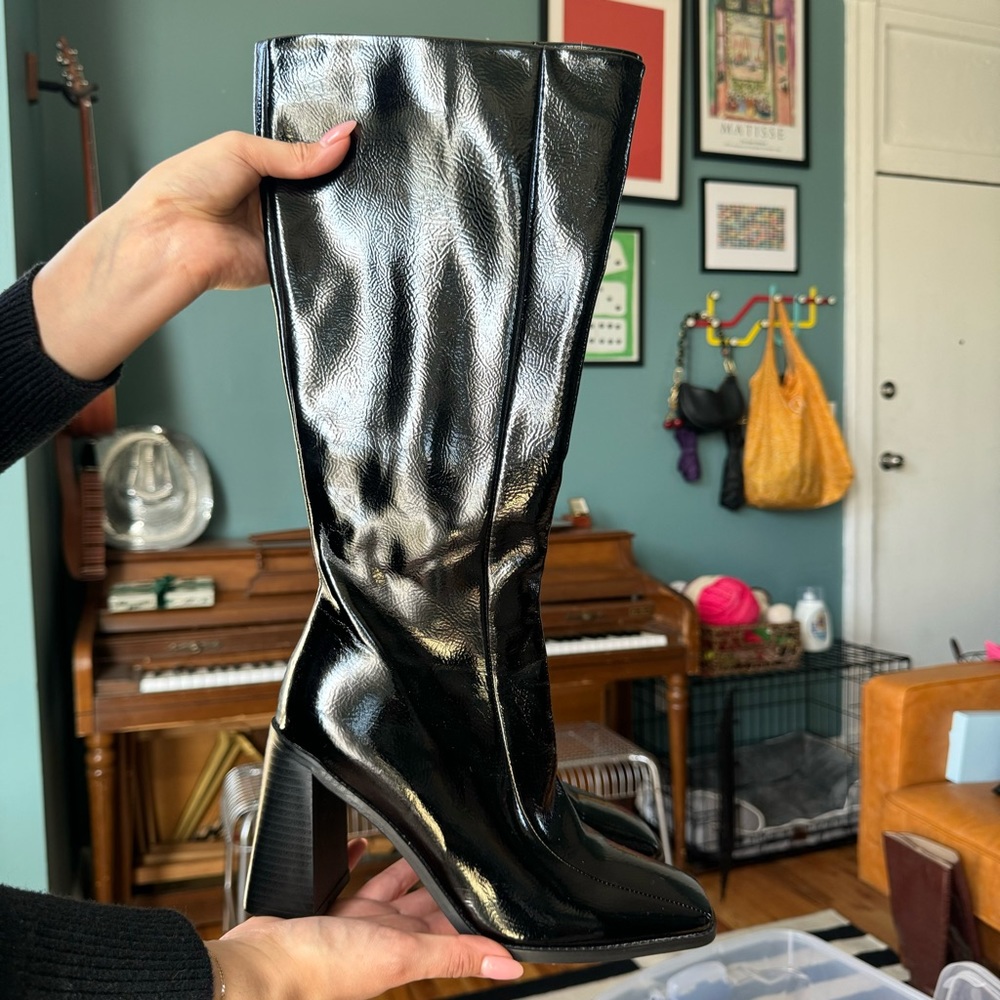 Jessa boots princess Polly black knee high boots